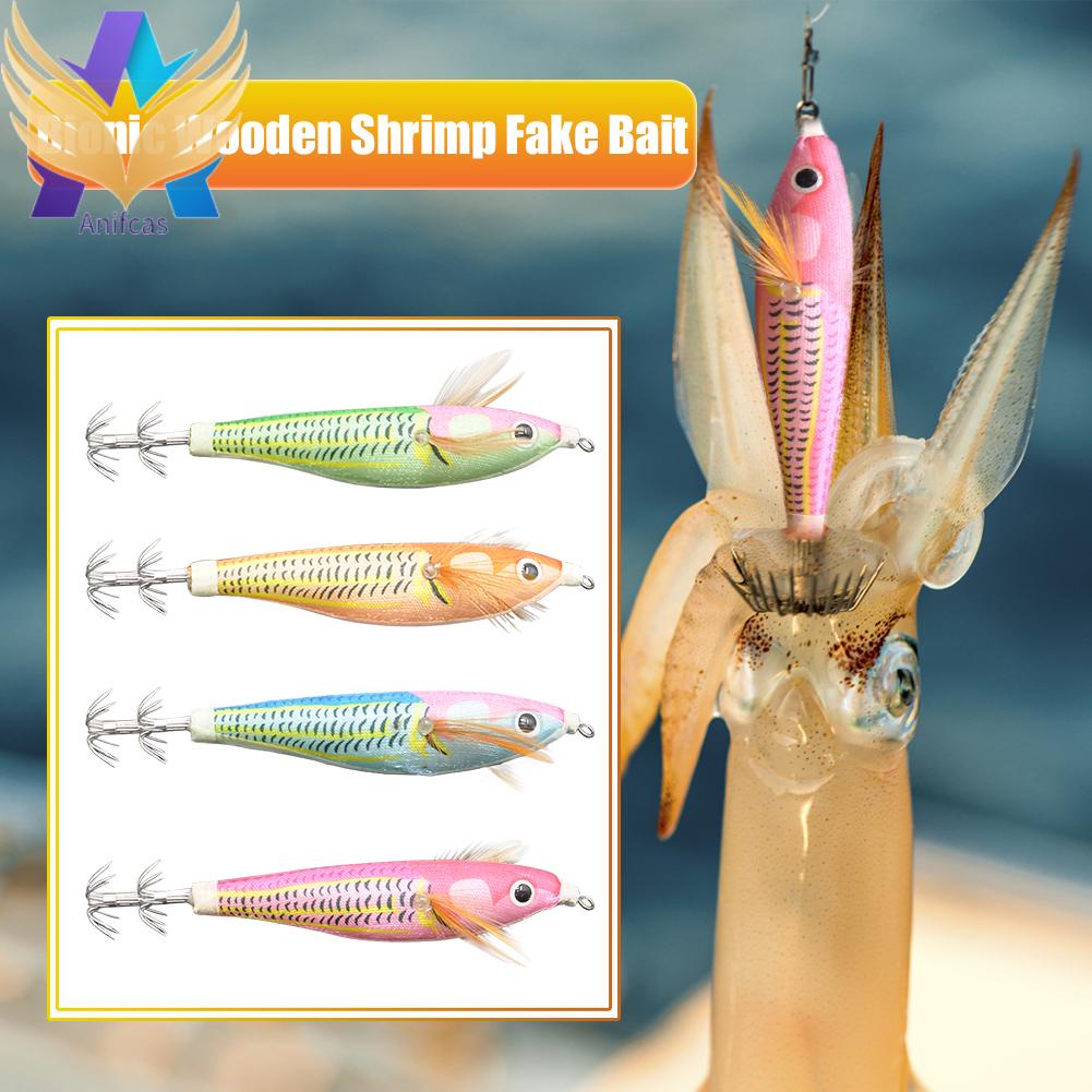 เหยื่อตกปลา-รูปกุ้งไม้เรืองแสง-ขนาด-10-ซม-10-กรัม