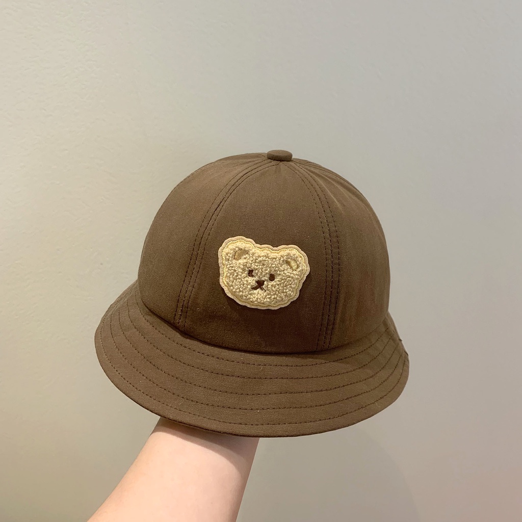 หมวกกันแดด-ระบายอากาศได้ดี-ลายหมีน่ารัก-แฟชั่นฤดูร้อน-สําหรับเด็ก