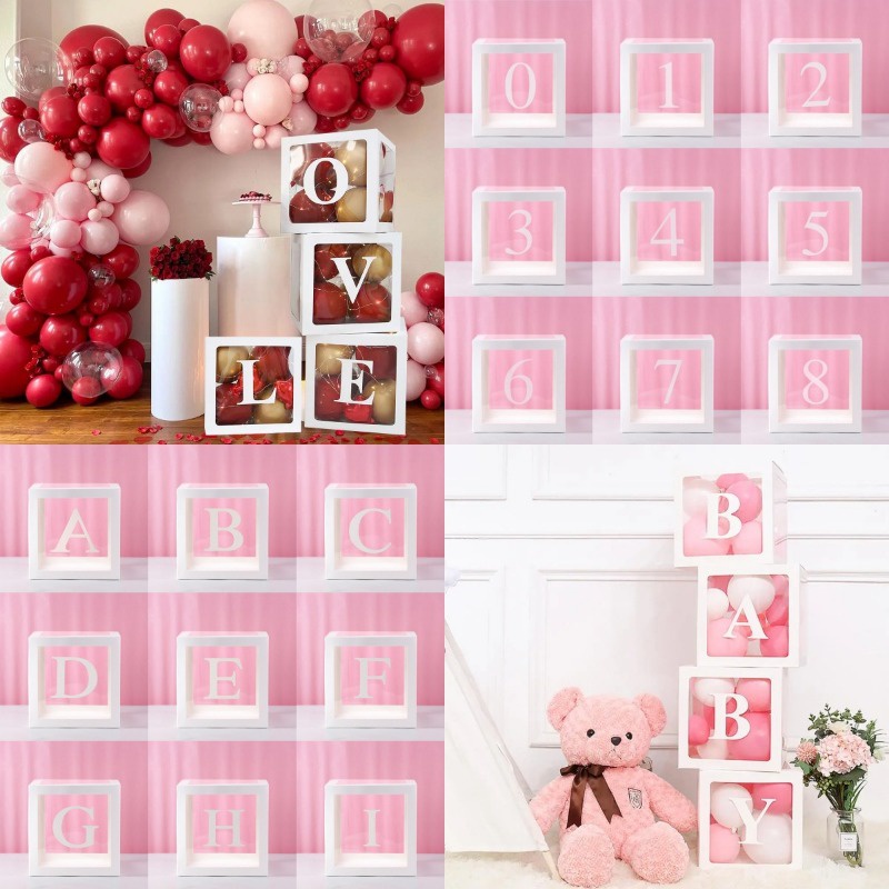 กล่องลูกโป่ง-a-z-แบบใส-สีขาว-สําหรับตกแต่งงานแต่งงาน-งานเลี้ยงวันเกิด