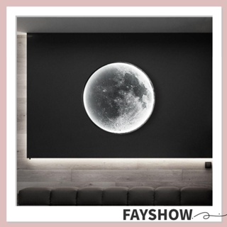 Fay โคมไฟ LED รูปดวงจันทร์ หรี่แสงได้ เรียบง่าย สไตล์โมเดิร์น สําหรับติดตกแต่งผนังห้องนอน ห้องนั่งเล่น