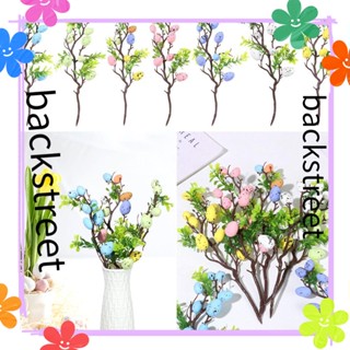 Backstreet 35 ซม. ไข่อีสเตอร์กิ่งไม้ไข่ประดิษฐ์ที่มีสีสัน DIY ภาพวาดโฟมดอกไม้ไข่