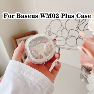 【ส่วนลด】เคสหูฟัง แบบนิ่ม แบบใส ลายการ์ตูน สําหรับ Baseus WM02 Plus WM02 Plus