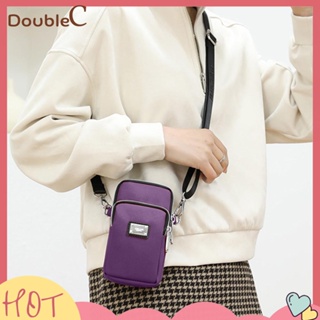 【Double C 】✿   กระเป๋าถือ กระเป๋าสะพายไหล่ ผ้าไนล่อน แบบนิ่ม สําหรับใส่เครื่องสําอาง เหมาะกับการพกพาเดินทาง สํานักงาน