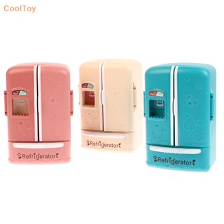 Cooltoy โมเดลตู้แช่แข็ง ประตูคู่ ขนาดเล็ก 1:12 อุปกรณ์เสริม สําหรับตกแต่งบ้านตุ๊กตา ห้องครัว