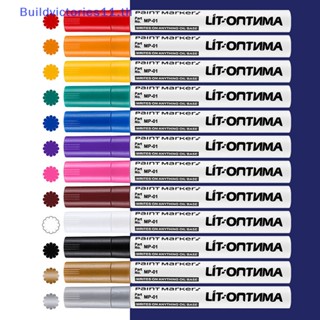 Buildvictories11 ปากกาไวท์บอร์ด 12 สี ลบได้ ความจุสูง สีดํา สําหรับโรงเรียน สํานักงาน