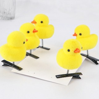 5 PCS กิ๊บติดผม รูปเป็ดน้อยน่ารัก สีเหลือง หัวใจ เครื่องประดับผม ของเล่น ขนาดเล็ก สําหรับเด็กผู้หญิง นักเรียน