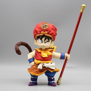 โมเดลฟิกเกอร์ Pvc รูปปั้น Dragon Ball Z Goku Kawaii Son Goku GK ขนาด 19 ซม. ของเล่นสําหรับเด็ก