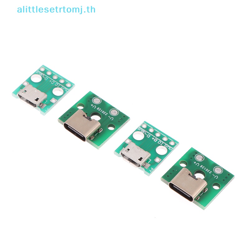 alittlese-ซ็อกเก็ตแจ็คเชื่อมต่อ-micro-usb-type-c-ตัวเมีย-พอร์ตชาร์จ-usb-ph2-0-10-ชิ้น-th