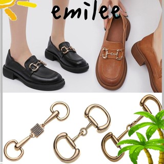 Emilee ใหม่ หัวเข็มขัดโลหะ อัลลอย แฟชั่น อุปกรณ์เสริม สําหรับตกแต่งเสื้อผ้า รองเท้า DIY