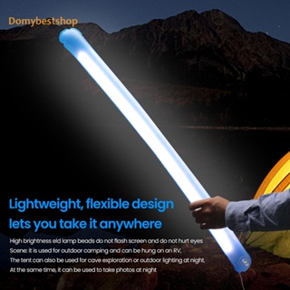[Domybestshop.th] โคมไฟปิกนิก LED แบบเป่าลม ใช้สาย USB พับได้ สําหรับตั้งแคมป์กลางแจ้ง