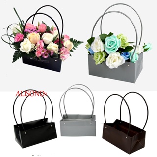Alisond1 กระเป๋า PVC กันน้ํา ลายดอกไม้ สําหรับตกแต่งงานแต่งงาน วันเกิด วันวาเลนไทน์ ปาร์ตี้