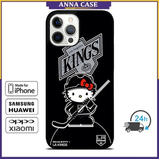 เคสโทรศัพท์มือถือ ลายการ์ตูนคิตตี้ LA Kings สําหรับ iPhone 14 Pro Max 13 Pro Max Samsung Galaxy Note10+ S21Ultra