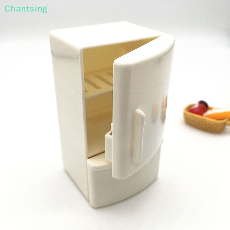 lt-chantsing-gt-ตู้เย็น-ตู้แช่แข็ง-ขนาดเล็ก-สีขาว-ของเล่นสําหรับเด็ก-บ้านตุ๊กตา-ลดราคา