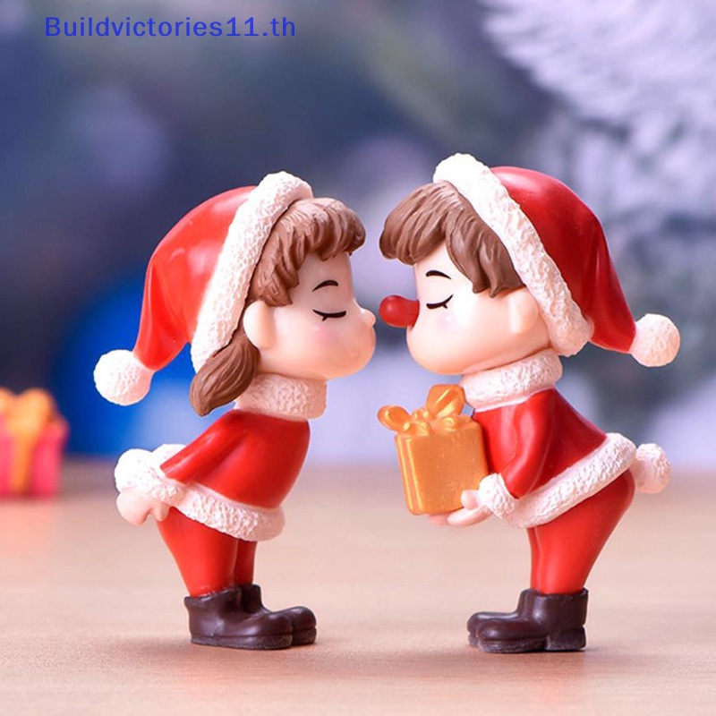 buildvictories11-ตุ๊กตาคู่รักคริสต์มาส-ขนาดเล็ก-สําหรับตกแต่งบ้าน-สวน