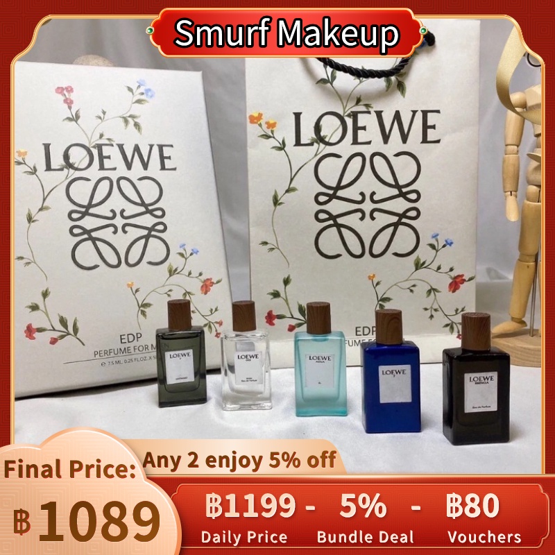 แบรนด์แท้100-loewe-001-man-loewe7-7-anonimo-agua-de-loewe-el-esencia-edp-น้ำหอมมินิ-เซตน้ำหอม-7-5ml-5pcs-set