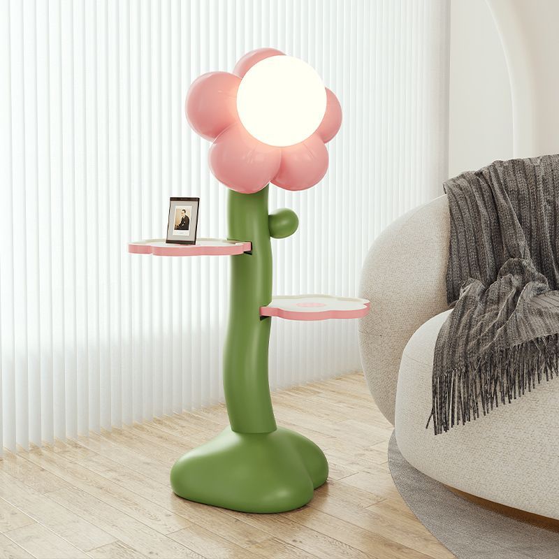โคมไฟตั้งโต๊ะ-ลายการ์ตูนดอกไม้-สําหรับตกแต่งบ้าน-ห้องนั่งเล่น