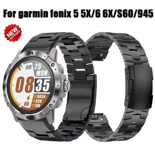 สายนาฬิกาข้อมือไทเทเนียม สําหรับ Garmin Watch Band Fenix7X Fenix5X Fenix6X Fenix3HR Forerunner935 945