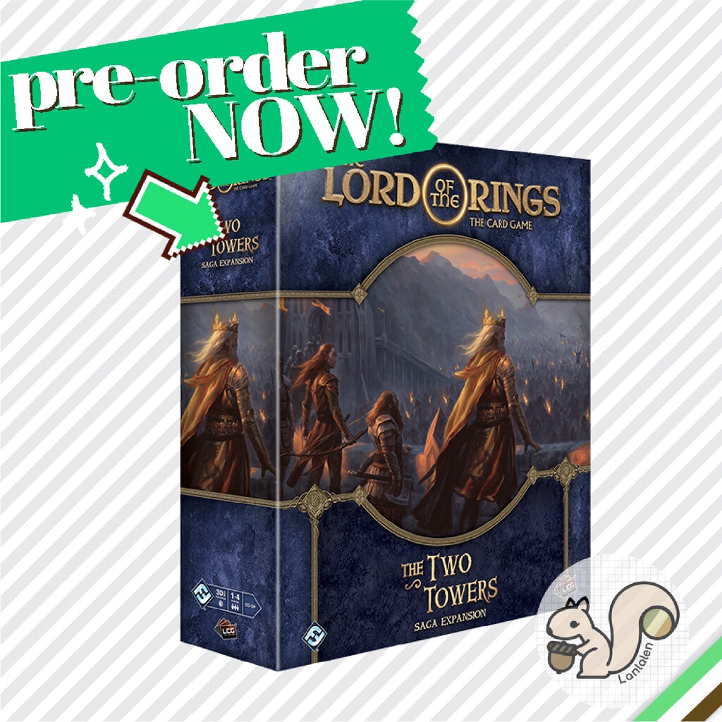 The Lord of The Rings The Card Game The Two Towers SAGA Expansion - Cooperative Adventure Game, Strategy Game, Ages 14+, 1-4 Players, 30-90 Min Playtime, Made by Fantasy Flight Games main image 1