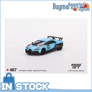 [Authentic] Mini GT 1/64 Diecast Model - #487 V Bugatti Chiron Pur Sport "Grand Prix" LHD