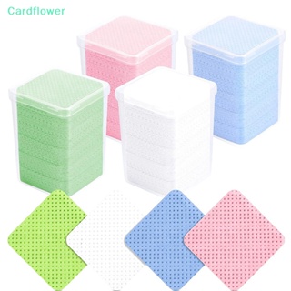 &lt;Cardflower&gt; กระดาษเช็ดทําความสะอาดเล็บ ผ้าฝ้าย 200 ชิ้น