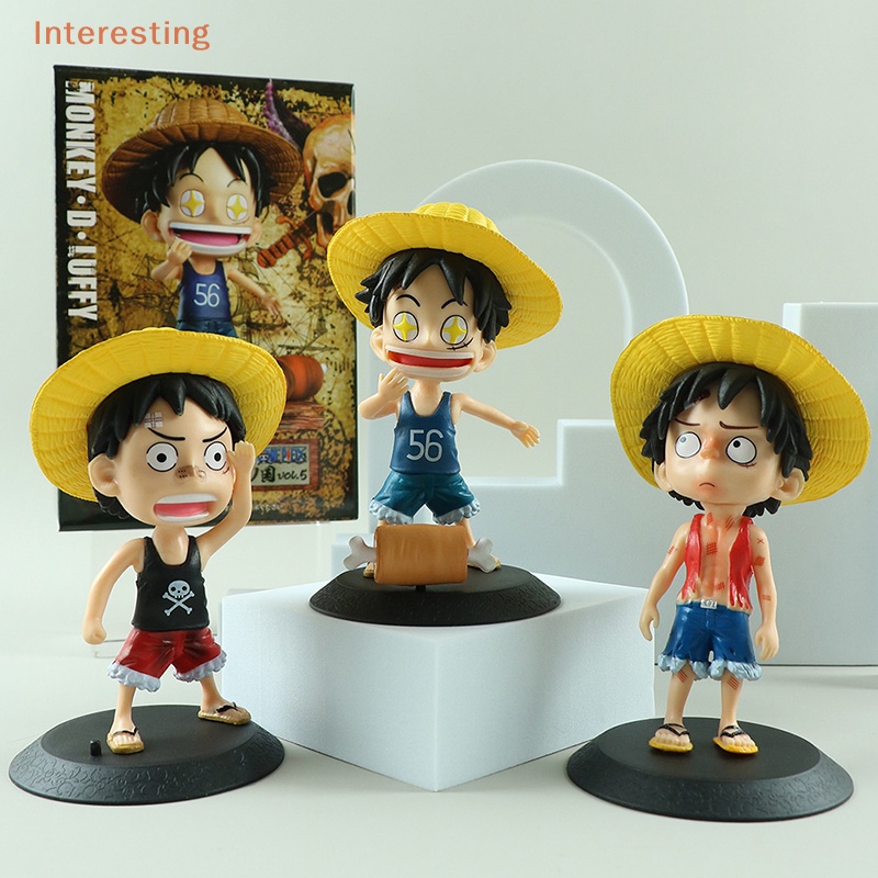 interesting-โมเดลฟิกเกอร์-อนิเมะ-one-piece-luffy-ros-luffy-monkey-d-luffy-ขนาด-13-ซม-ของเล่นสําหรับเด็ก