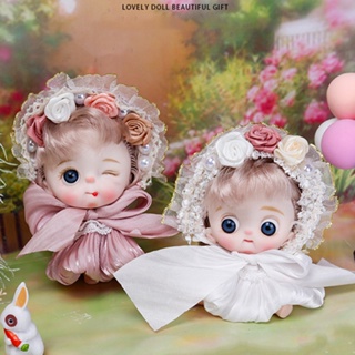 Adollya ตุ๊กตา BJD 1/12 10 ซม. พร้อมเสื้อผ้า 7 ข้อต่อ ขยับได้ DIY สําหรับเด็กผู้หญิง EWPM