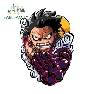 Earlfamily สติกเกอร์ ลายอนิเมะ One Piece Snake Luffy กันน้ํา สําหรับติดตกแต่งรถยนต์ แล็ปท็อป 13 ซม. x 9.1 ซม.