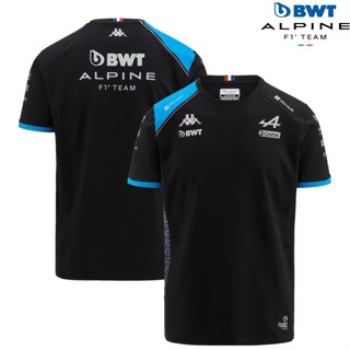 ใหม่ล่าสุด เสื้อยืดลําลอง แขนสั้น ลายทีมแข่งขัน F1 + BWT Alpine F1 Racing 2023 แฟชั่นฤดูร้อน สําหรับผู้ชาย และผู้หญิง 2023