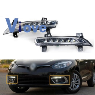 ไฟตัดหมอก LED DRL สําหรับ Renault Fluence 2014+ 1 คู่