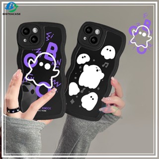 เคสโทรศัพท์มือถือ TPU ขอบโค้ง ลายการ์ตูนผีน่ารัก สําหรับ OPPO A38 A78 A58 A17 A77S A57 A15 A16 A16K A16S A54S A54 A12 A5S A7 A94 A93 A3S A11k A53 A31 A52 A37 F9 A1K A76 A36 5F A9 2020