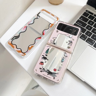 เคสโทรศัพท์มือถือ แบบแข็ง ป้องกันฝุ่น หรูหรา สําหรับ Samsung Galaxy Z Flip 4 Z Flip 3 Z Flip4 Z Flip3