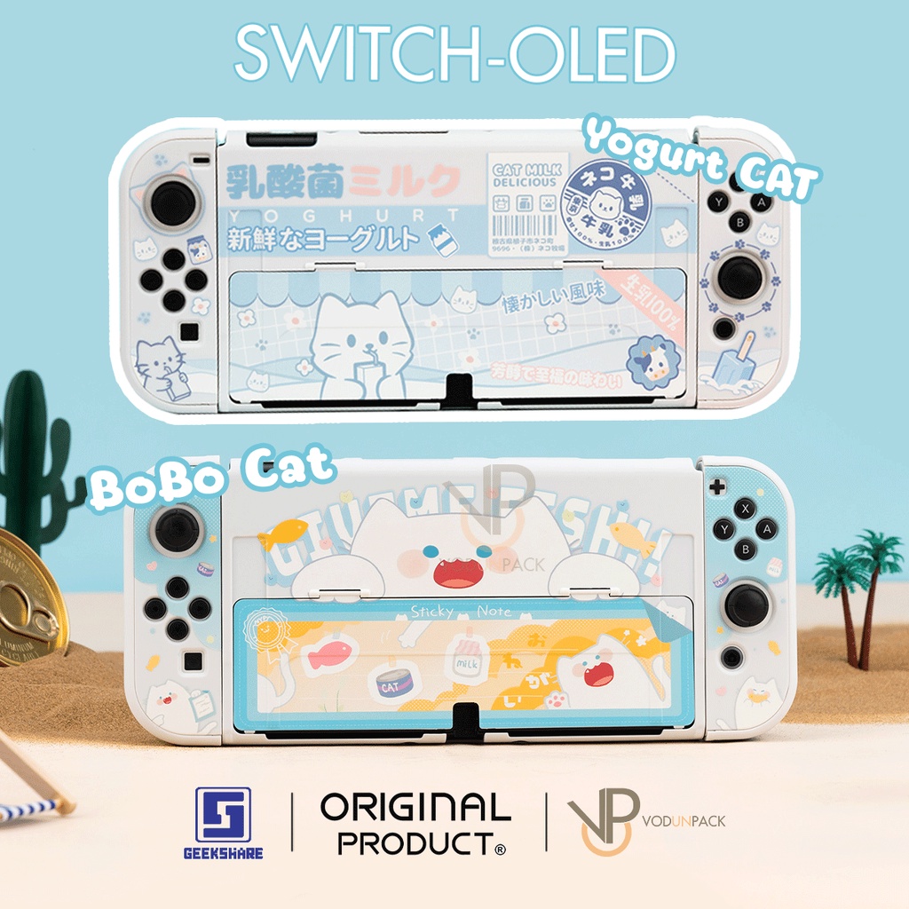 [GeekShare™] TPU+PC OLED CASE เคสใส น้องBoBo Cat Nintendo Switch OLED ...