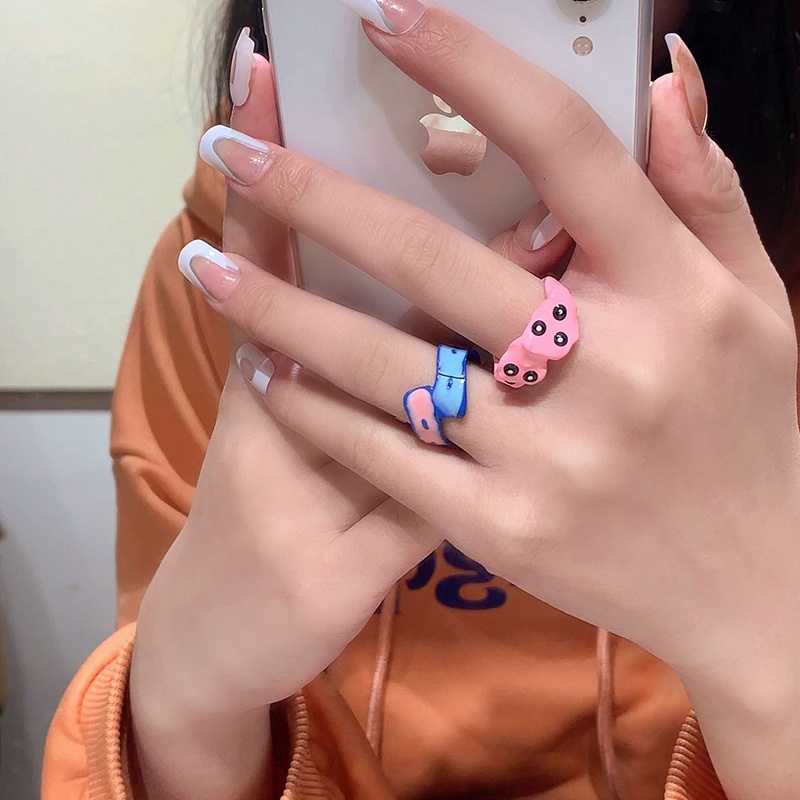 แหวน-โลหะผสม-ทรงเรขาคณิต-ไม่สม่ําเสมอ-สไตล์เกาหลี-สําหรับผู้หญิง