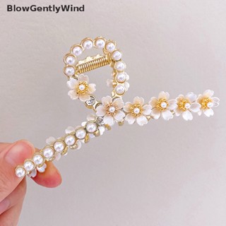 Blowgentlywind กิ๊บติดผม ประดับมุก ดอกไม้ สําหรับผู้หญิง BGW