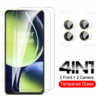 ฟิล์มกระจกนิรภัยกันรอยหน้าจอ 4in1 สําหรับ OnePlus Nord CE 3 Lite 5G 6.7 นิ้ว One Plus NordCE3 CE3 Light 3Lite