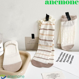 Anemone ถุงเท้าผ้าไหม โปร่งใส ระบายอากาศ เรียบง่าย ฤดูร้อน สําหรับผู้หญิง