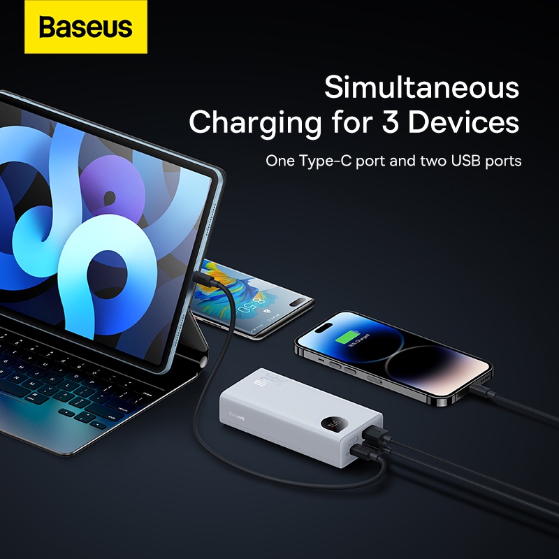 baseus-adaman2-พาวเวอร์แบงค์-30w-หน้าจอดิจิทัล-ชาร์จเร็ว-แบตเตอรี่ภายนอก-vooc-ชาร์จเร็ว