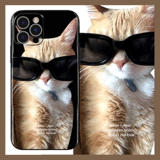 เคสโทรศัพท์มือถือ ลายแว่นกันแดด แมว สุนัข สําหรับ iPhone13Promax 14pro 12mini 11pro 7plus8 6s xr xs se