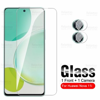 ฟิล์มกระจกนิรภัยกันรอยหน้าจอ 6.8 นิ้ว สําหรับ Huawei Nova 11i Glass 2To1 Hauwei Nova11i 11 i i11 4G MAO-LX9