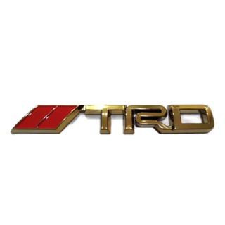 *แนะนำ* Logo ตัวแต่ง แปะท้ายรถโตโยต้า Toyota TRD สีทอง