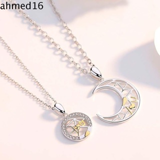 AHMED Couple Necklace Matching Simple Splicing Letters Love Lovers Gift For Women Men Fashion Jewelry