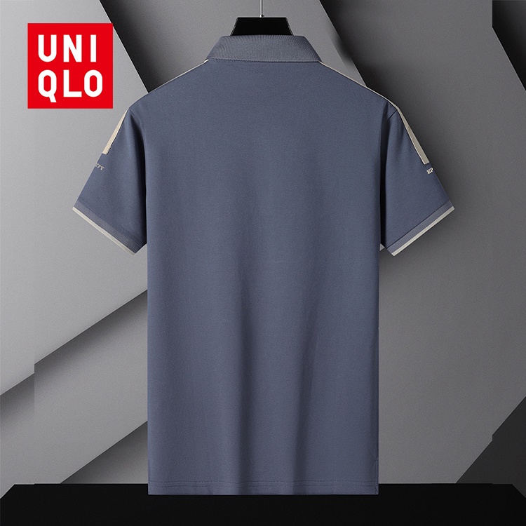 uniqlo-เสื้อโปโลแขนสั้นลําลอง-ผ้าเรยอน-แบบบาง-แฟชั่นฤดูร้อน-สไตล์นักธุรกิจ-สําหรับผู้ชาย