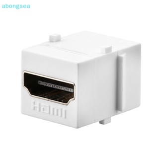 Abongsea โมดูลแจ็คคีย์สโตน HDMI HD Coupler Slot 180° ตัวเชื่อมต่อ HDMI ตัวเมีย เป็นตัวเมีย