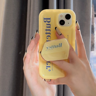 Simple Cream Yellow Fashion Cool Phone Case For Iphone 14promax 14pro Drop-Resistant 13pro Soft Case 12