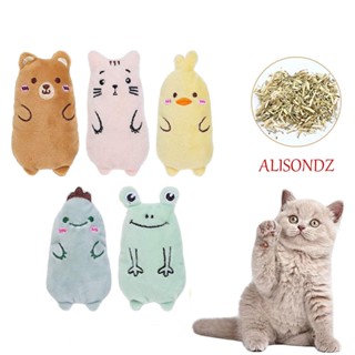 Alisondz Interactive Catnip หมอนตุ๊กตาของเล่นสําหรับสัตว์เลี้ยงแมว