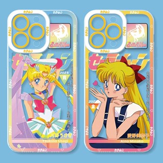เคสโทรศัพท์มือถือ แบบนิ่ม ลายการ์ตูนเซเลอร์มูนน่ารัก สีโปร่งใส สําหรับ case OPPO A18 A38 A58 A98 A78 A17 A17K A77S A5 A9 A31 A53 2020 A54 A16K A52 A92 A5S A7 A12 A74 A95 A16 A3S A12E A57 A76 A96 A15 A15S A93 A94 F11 Pro Reno 10 7 8 5F 4 5 4F