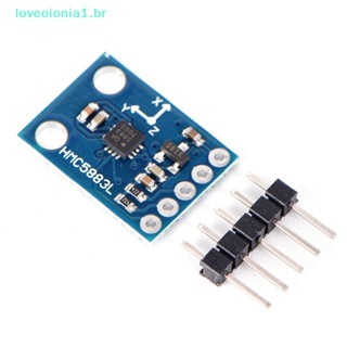 Loveoionia1 GY-273 HMC5883L โมดูลเซนเซอร์วัดระยะทาง สามแกน สําหรับ Arduino 3V-5V br