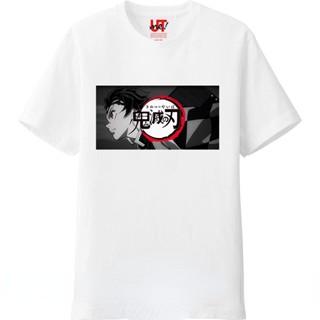 S-5XL เสื้อยืดแขนสั้น พิมพ์ลาย Demon Slayer Uniqlo UT สําหรับผู้ชาย