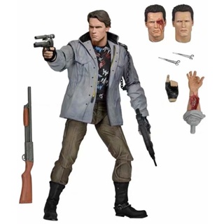 Neca Terminator T800 โมเดลฟิกเกอร์หุ่นยนต์ Ruffian Version Battle Damage Arnold Robot ขนาด 23 ซม.