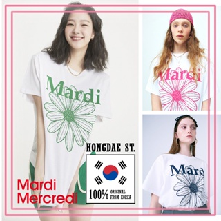 📦พร้อมส่ง Mardi - ของแท้ 100% - เสื้อยืด ลายดอกมาร์ดิ สีเขียว / กรมท่า / สีม่วง T-shirt